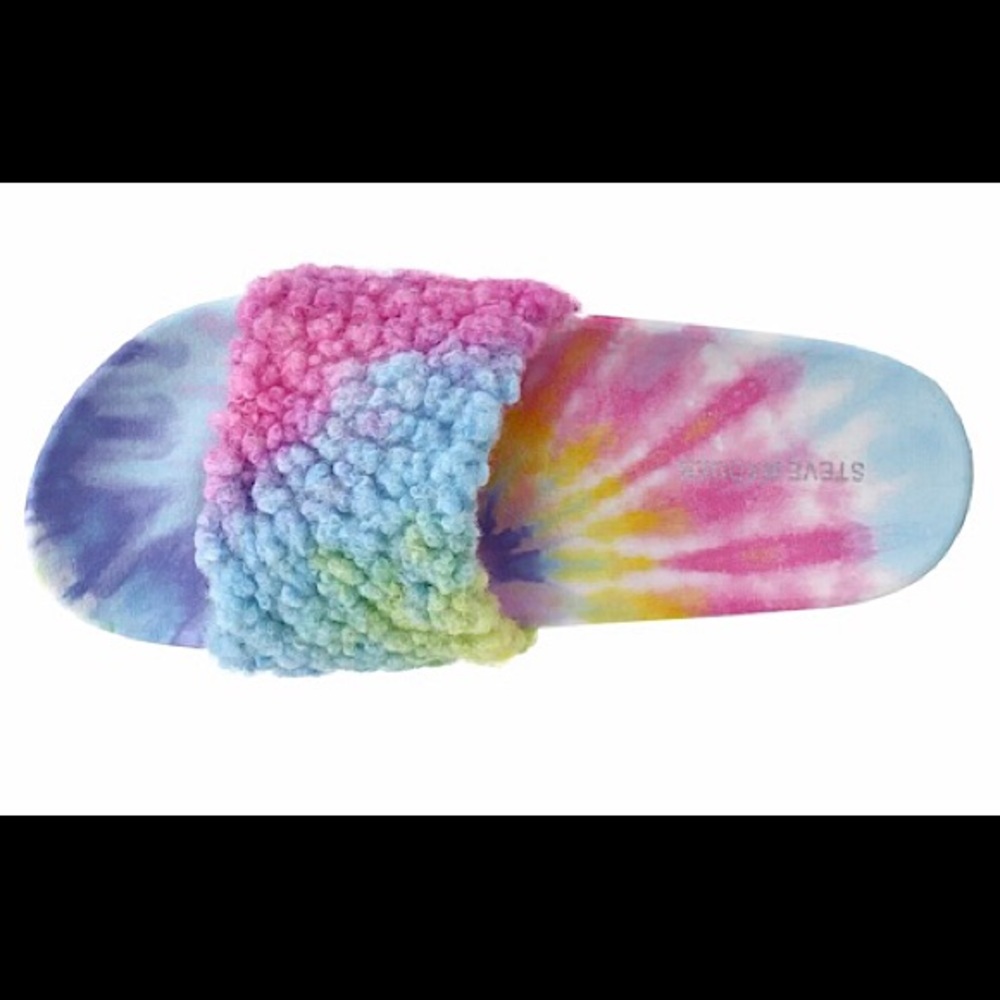 🆕🔥RARE/HTF STEVE MADDEN SLIDES LIMITED EDITION TIE DYE NO LONGER SOLD STYLISH